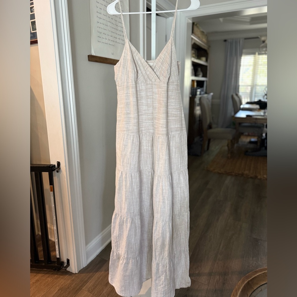 Beautiful Banana Republic Oat Linen Maxi Dress | Size 10